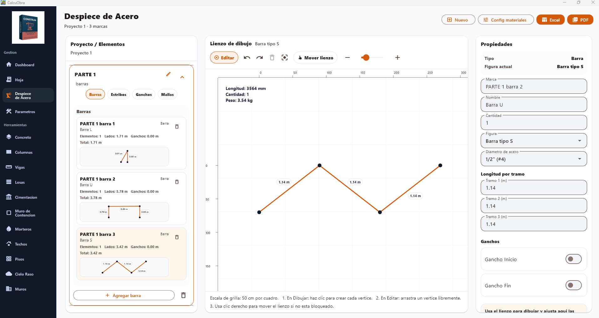 Mdulo Despiece de Acero